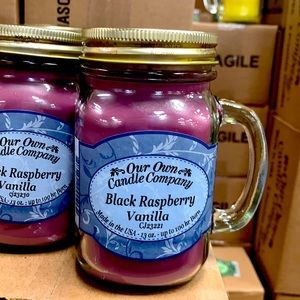 Our Own Candle Company Black Raspberry Vanilla 13 oz Candle, 100 hour burn